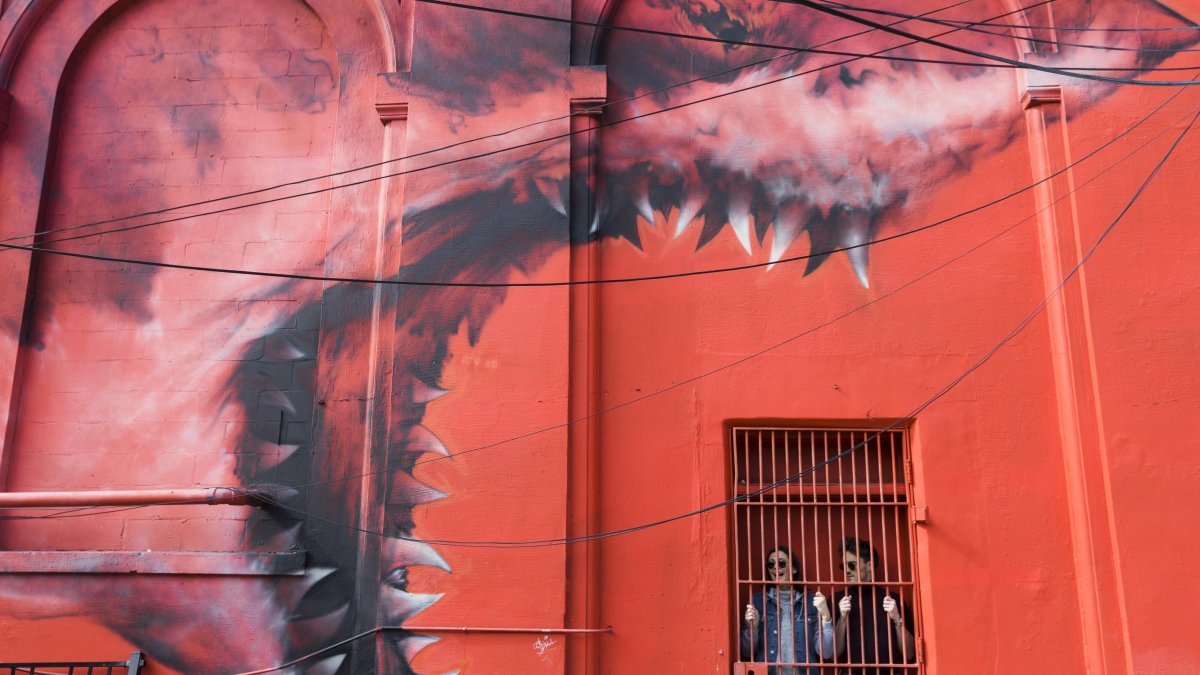 Untitled mural by Shark Toof