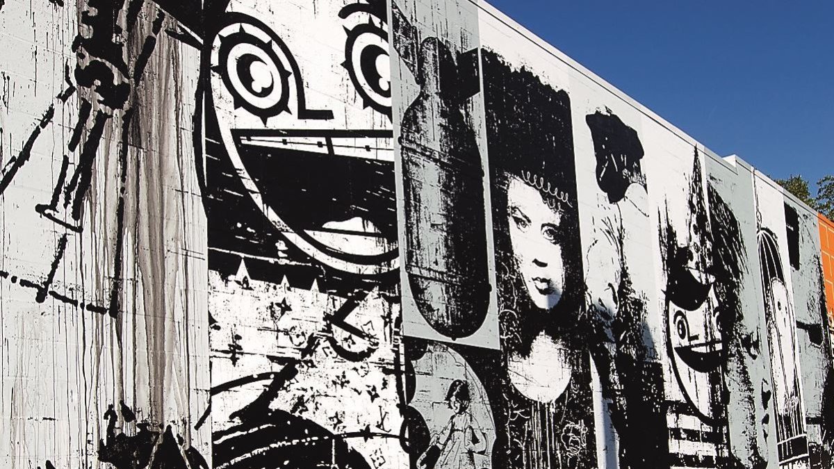 Faces mural by BASK