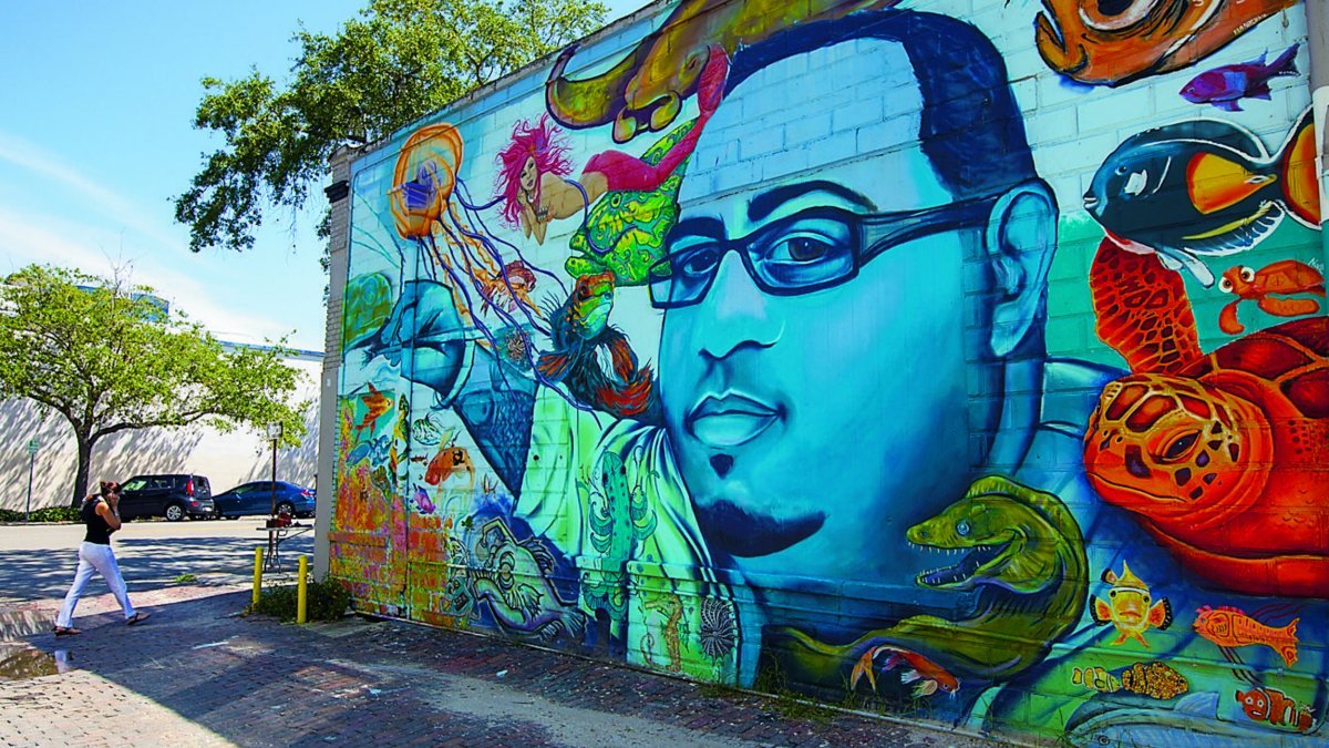 Woo Tribute mural by Derek Donnelly, Sebastian Coolidge and various additional artists