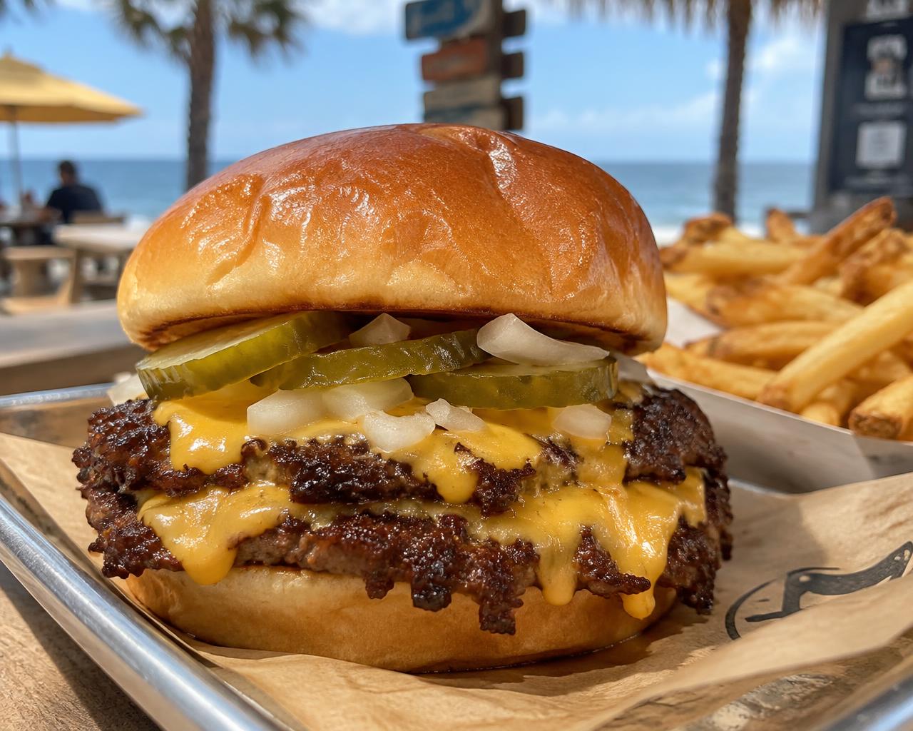 Smashburger & fries