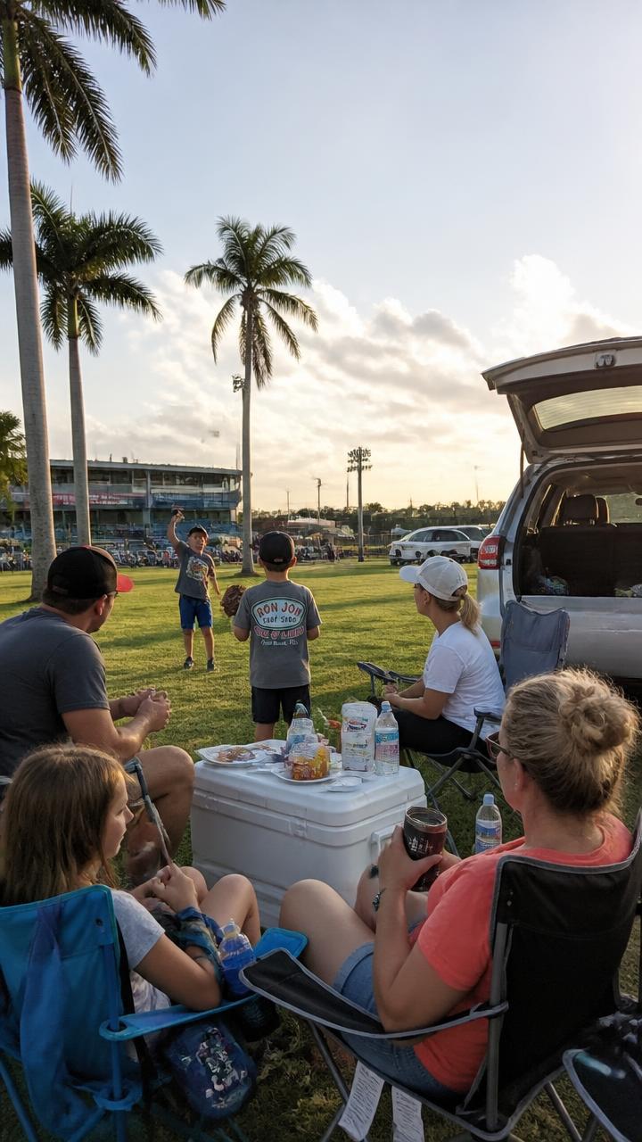 Lot 2 picnic before first pitch